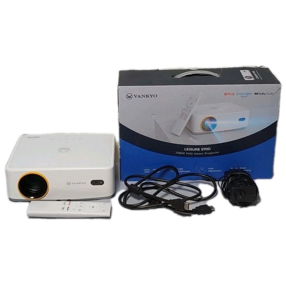 Vankyo LEISURE 570D 1080p FHD Smart Projector - White